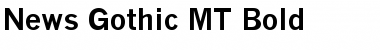 News Gothic MT Bold Font