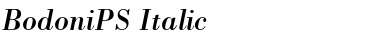 BodoniPS Italic Font