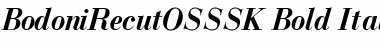 BodoniRecutOSSSK Bold Italic Font