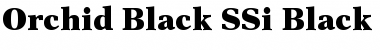Orchid Black SSi Black Font