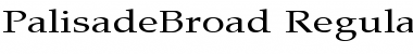 PalisadeBroad Regular Font