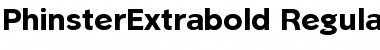 Download PhinsterExtrabold Font
