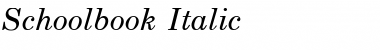 Schoolbook Italic