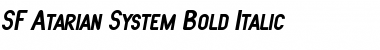 SF Atarian System Bold Italic
