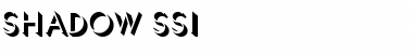 Shadow SSi Regular Font