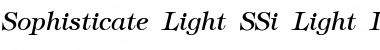 Sophisticate Light SSi Light Italic