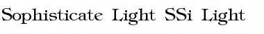 Sophisticate Light SSi Light Font