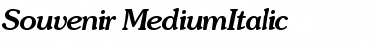 Download Souvenir-MediumItalic Font