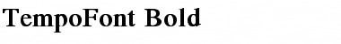 TempoFont bold Font