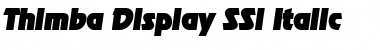 Thimba Display SSi Italic Font