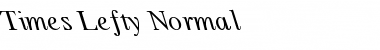 Times Lefty Normal Font