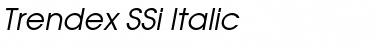 Trendex SSi Italic Font