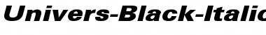 Download Univers-Black-Italic Wd Font