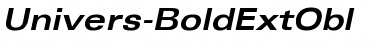 Download Univers-BoldExtObl Font