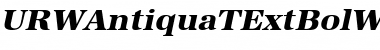 URWAntiquaTExtBolWid Font