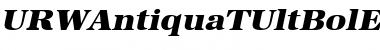 URWAntiquaTUltBolExtWid Font