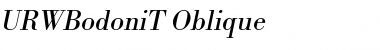 URWBodoniT Oblique Font