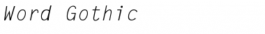 LetterGothic-Italic Regular Font