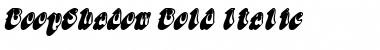 BoopShadow Bold Italic