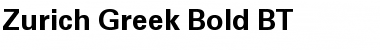 ZurichGreek BT Font