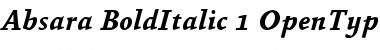 Absara Bold Italic