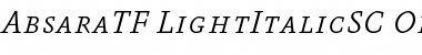 Absara TF Light SC Italic Font