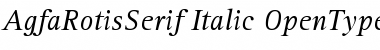 AgfaRotisSerif Italic