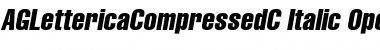 AGLettericaCompressedC Italic