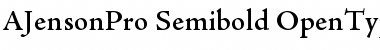 Adobe Jenson Pro Semibold Font