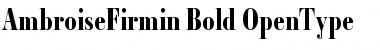 Ambroise Firmin Bold Font