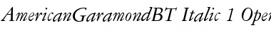 American Garamond Font