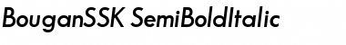 BouganSSK SemiBoldItalic Font