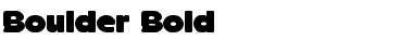 Boulder Bold Font