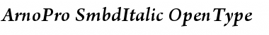 Arno Pro Semibold Italic Font