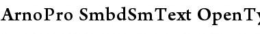 Arno Pro Semibold SmText