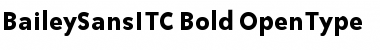 Bailey Sans ITC Font