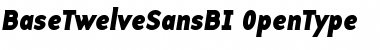 Download BaseTwelveSansBI Font