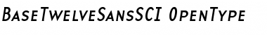 BaseTwelveSansSCI Font