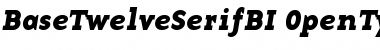 BaseTwelveSerifBI Font