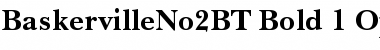 Baskerville No.2 Bold Font