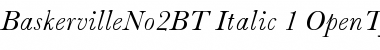 Baskerville No.2 Font