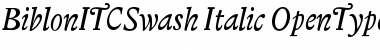 Biblon ITC Swash Font