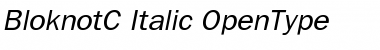 BloknotC Italic