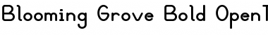BloomingGroveBold Bold Font