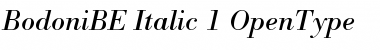 Bodoni BE Italic