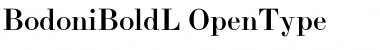 Bodoni BoldL Font