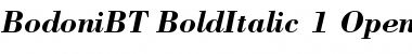 Bodoni Bold Italic