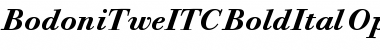 Bodoni Twelve ITC Bold Italic