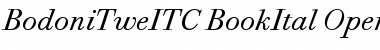 Bodoni Twelve ITC Book Italic