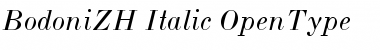 Download BodoniZH-Italic Font